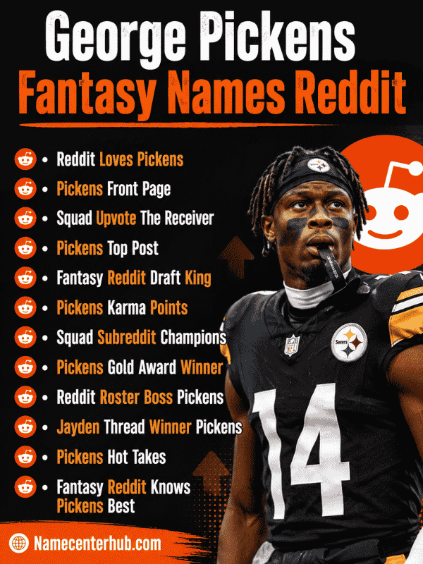 George Pickens Fantasy Names Reddit