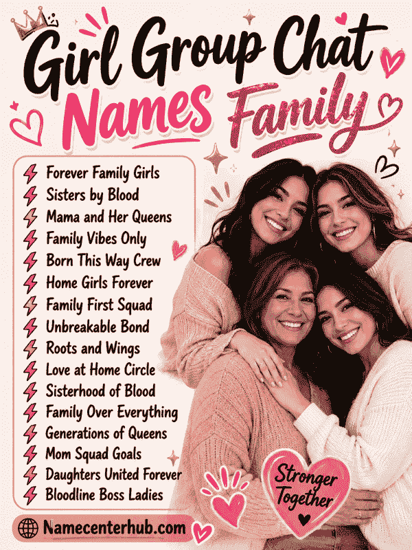 Girl Group Chat Names Family