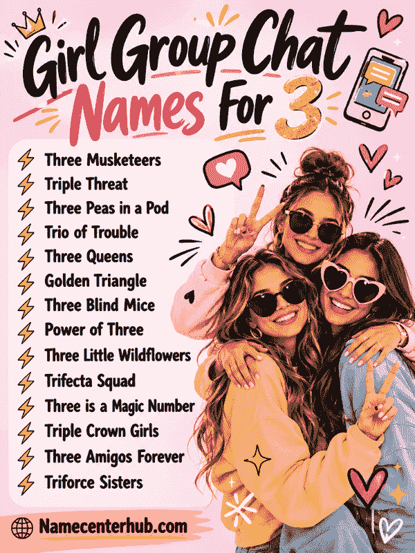 Girl Group Chat Names For 3