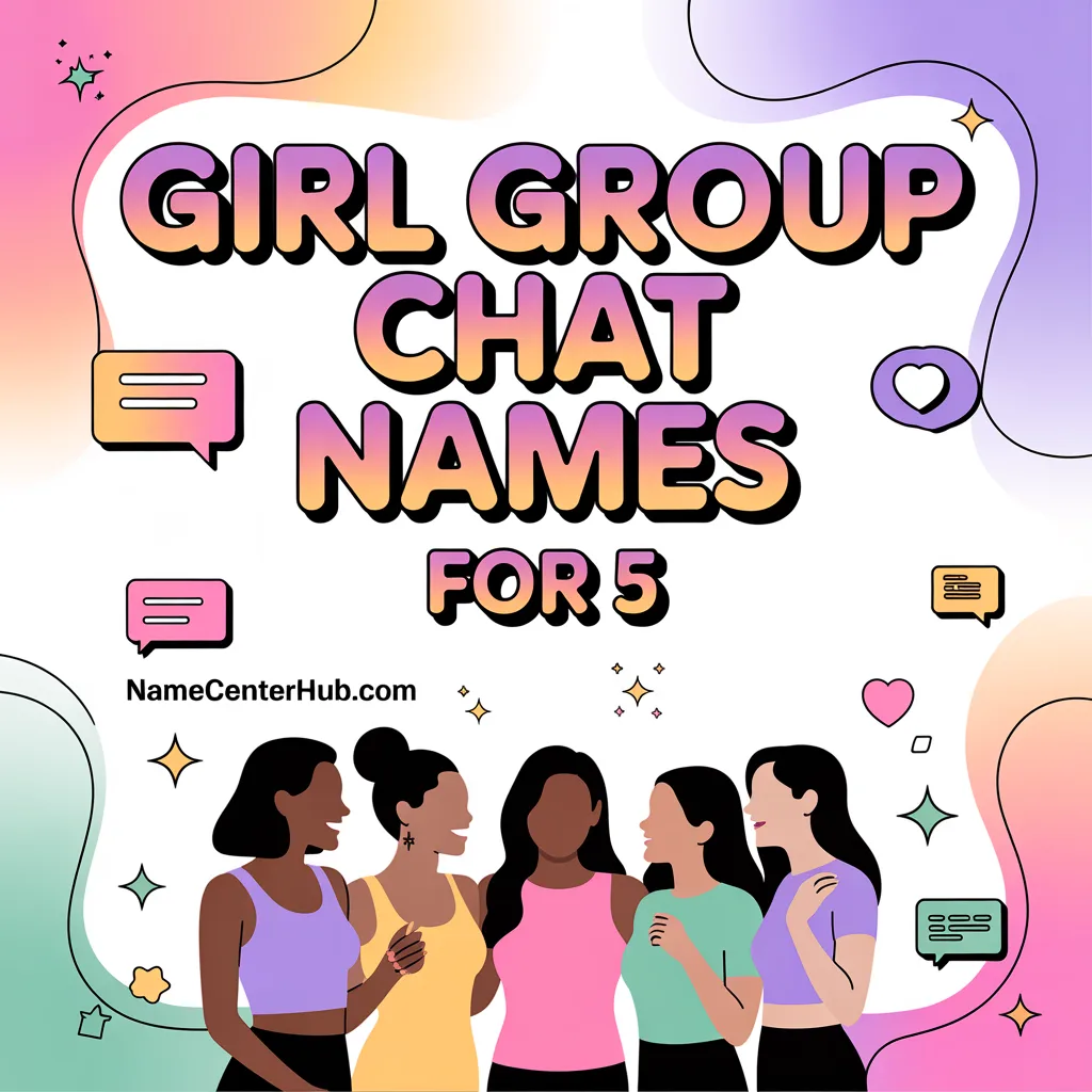 Girl Group Chat Names For 5