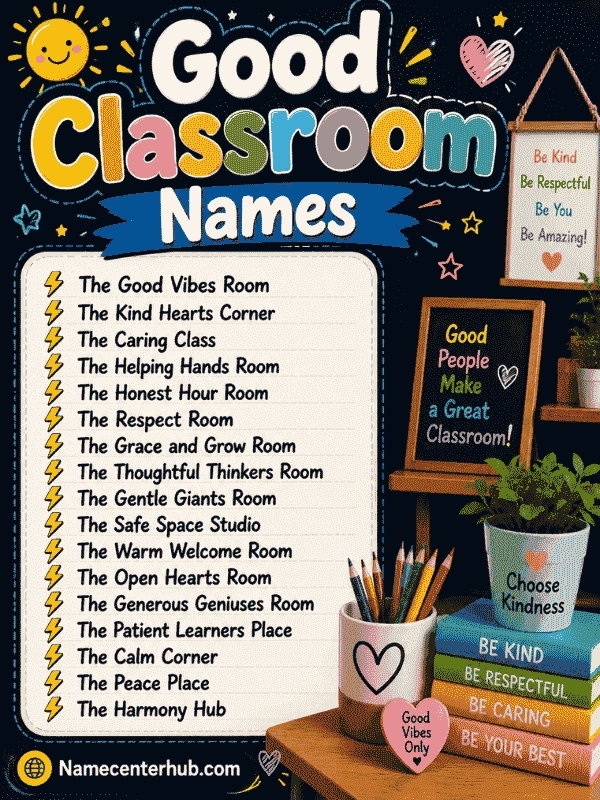 Good Classroom Names