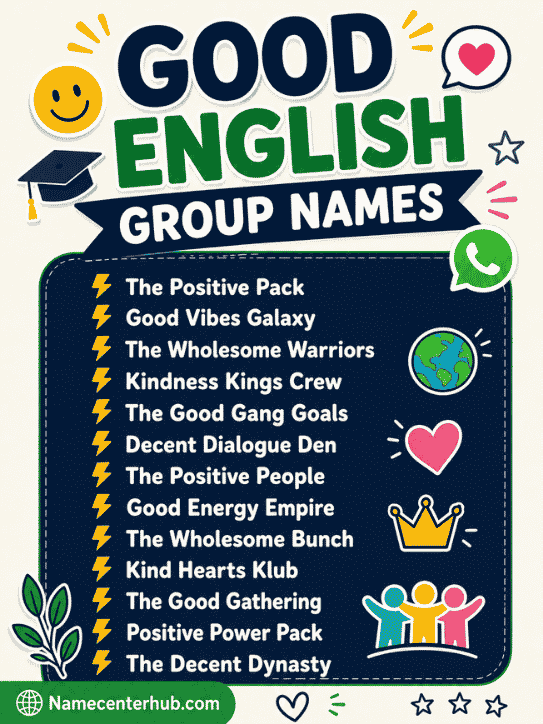 Good English Group Names