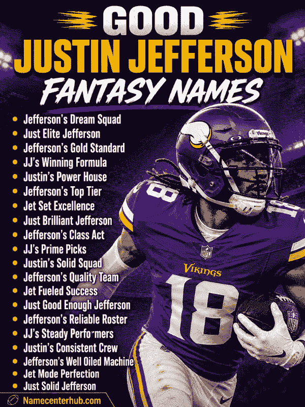 Good Justin Jefferson Fantasy Names