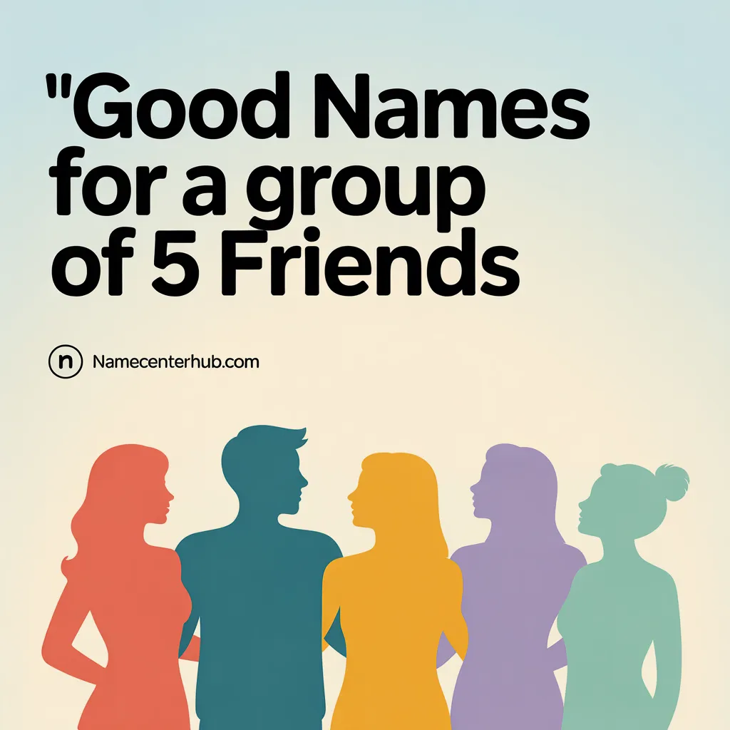 Good Names For A Group Of 5 Friends