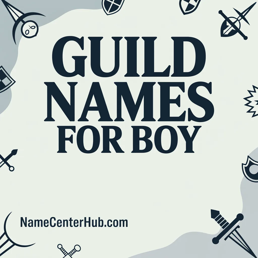 Guild Names for Boy