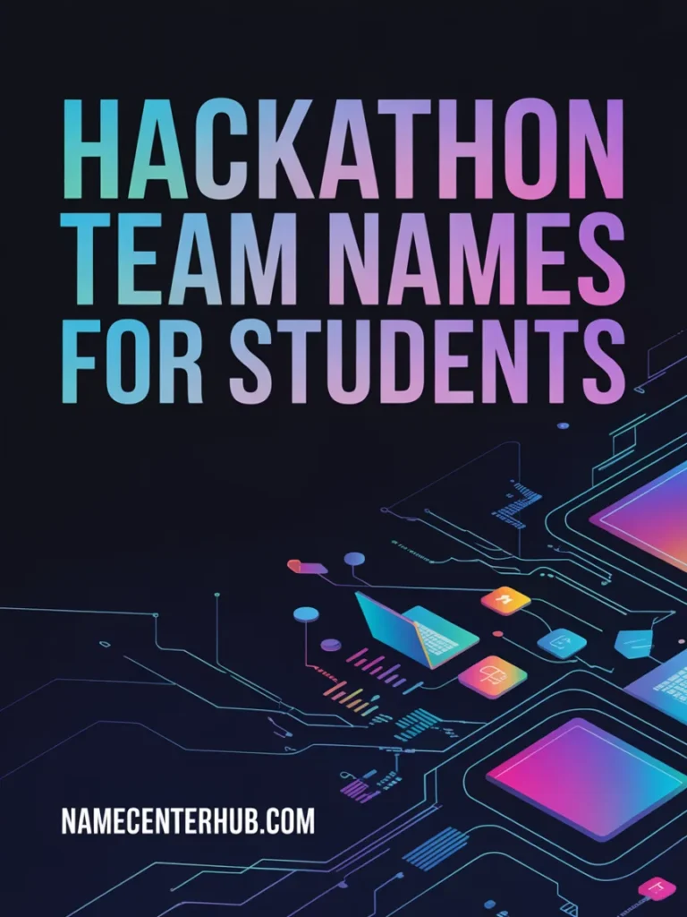 Hackathon Team Names for Students