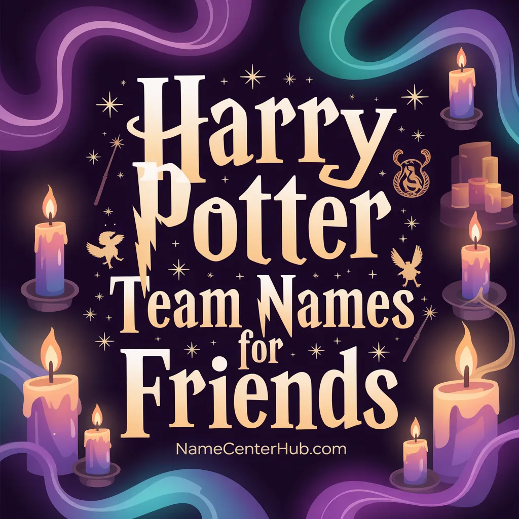 Harry Potter Team Names for Friends