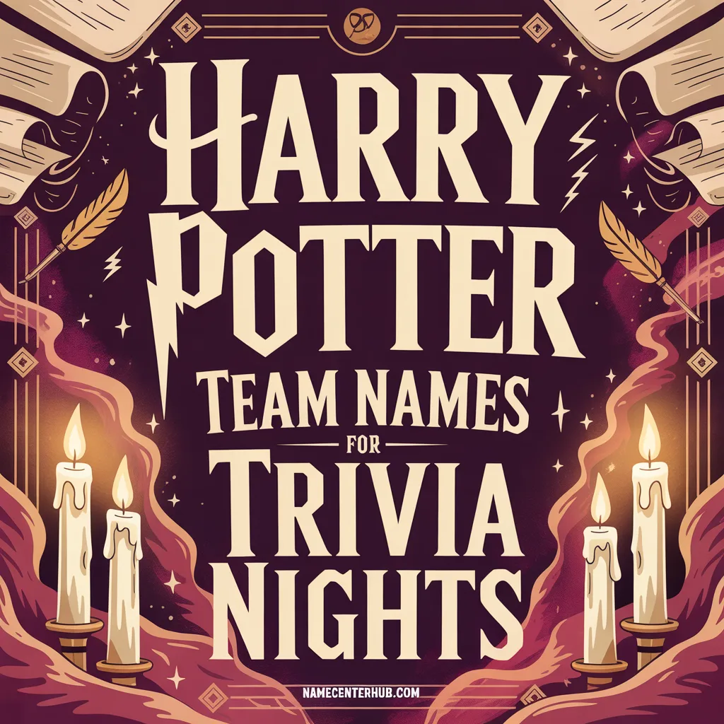 Harry Potter Team Names for Trivia Nights