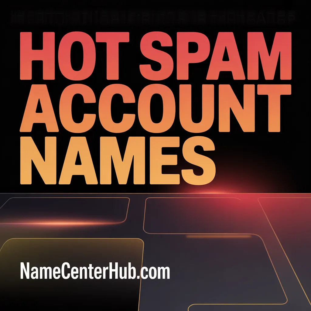 Hot Spam Account Names