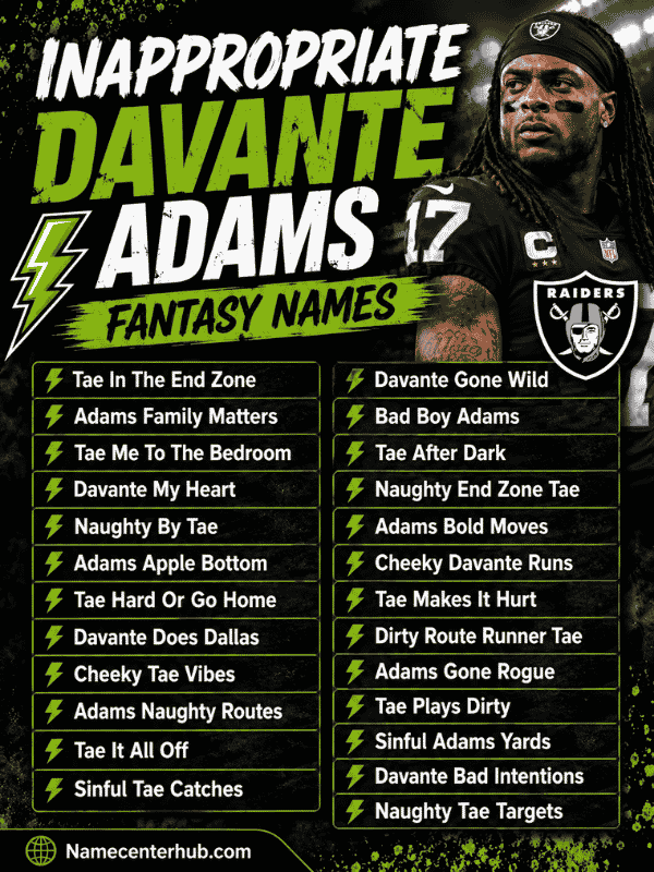 Inappropriate Davante Adams Fantasy Names