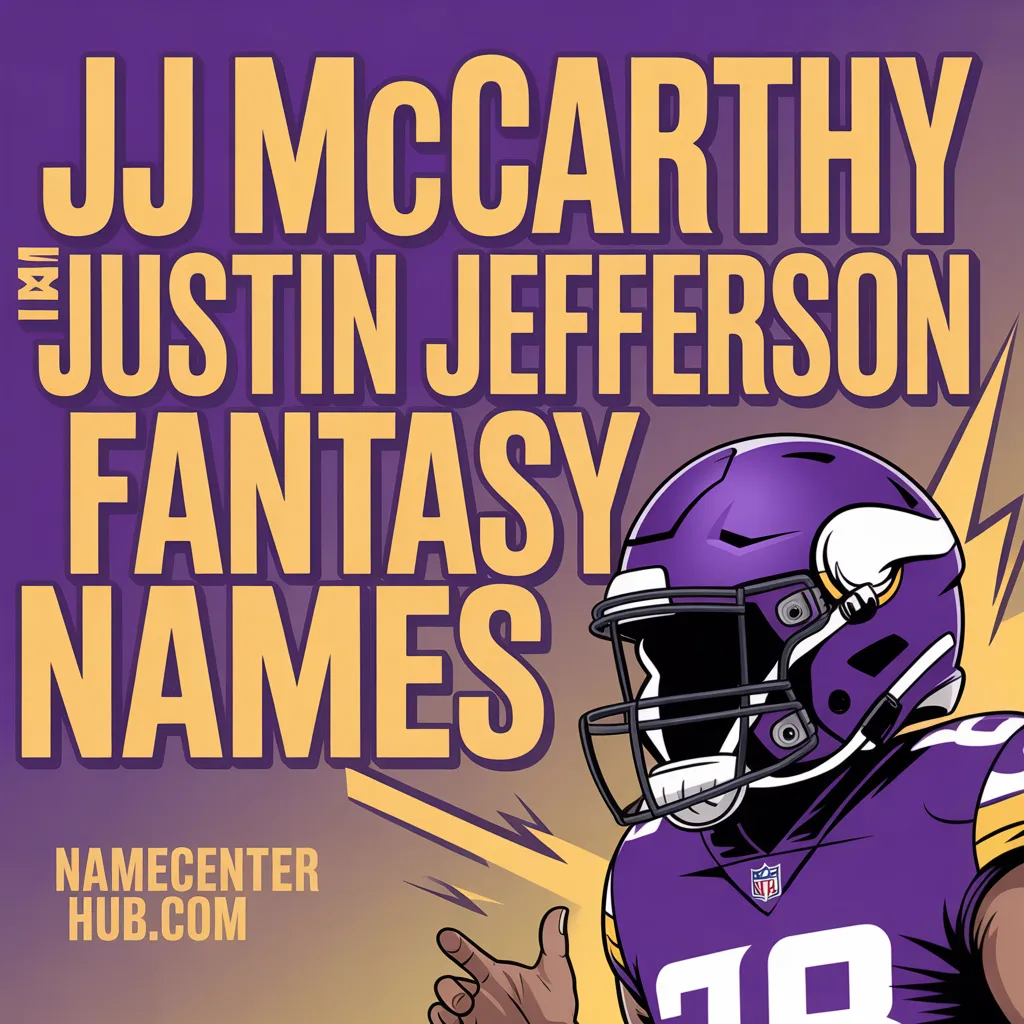 JJ McCarthy And Justin Jefferson Fantasy Names
