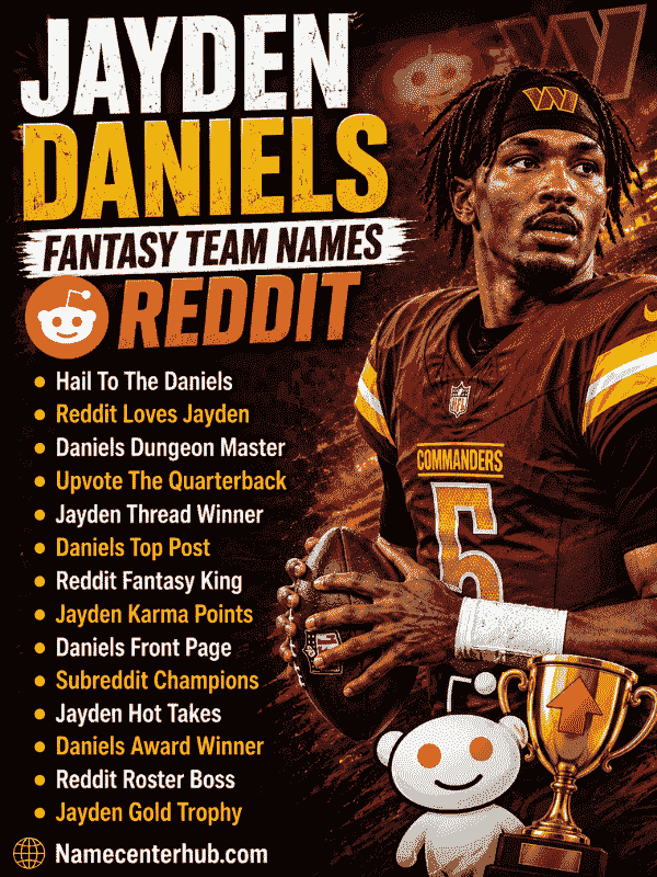 Jayden Daniels Fantasy Team Names Reddit