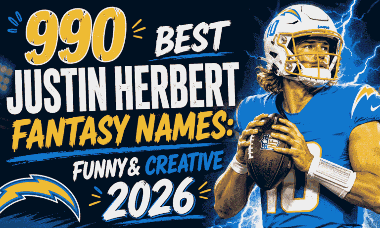 Justin Herbert Fantasy Names
