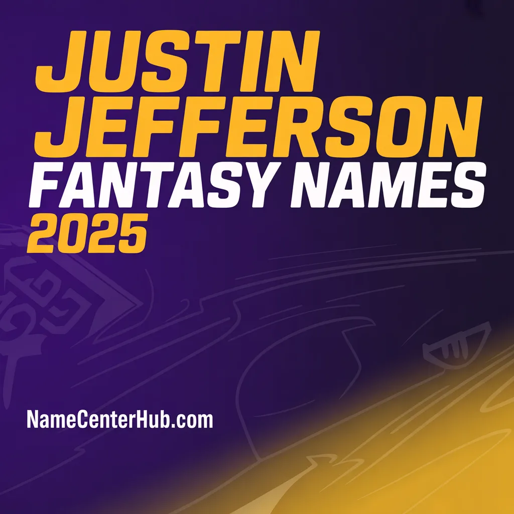 Justin Jefferson Fantasy Names 2025