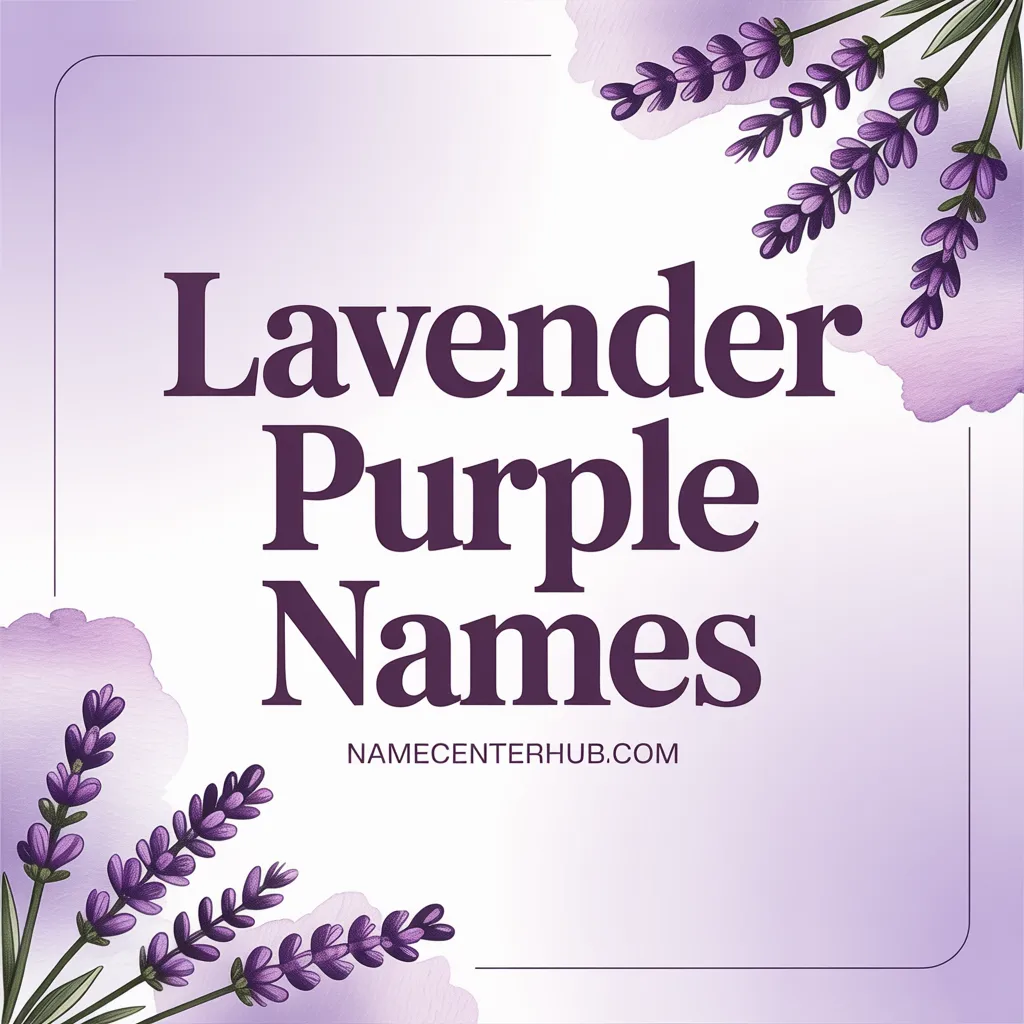 Lavender Purple Names