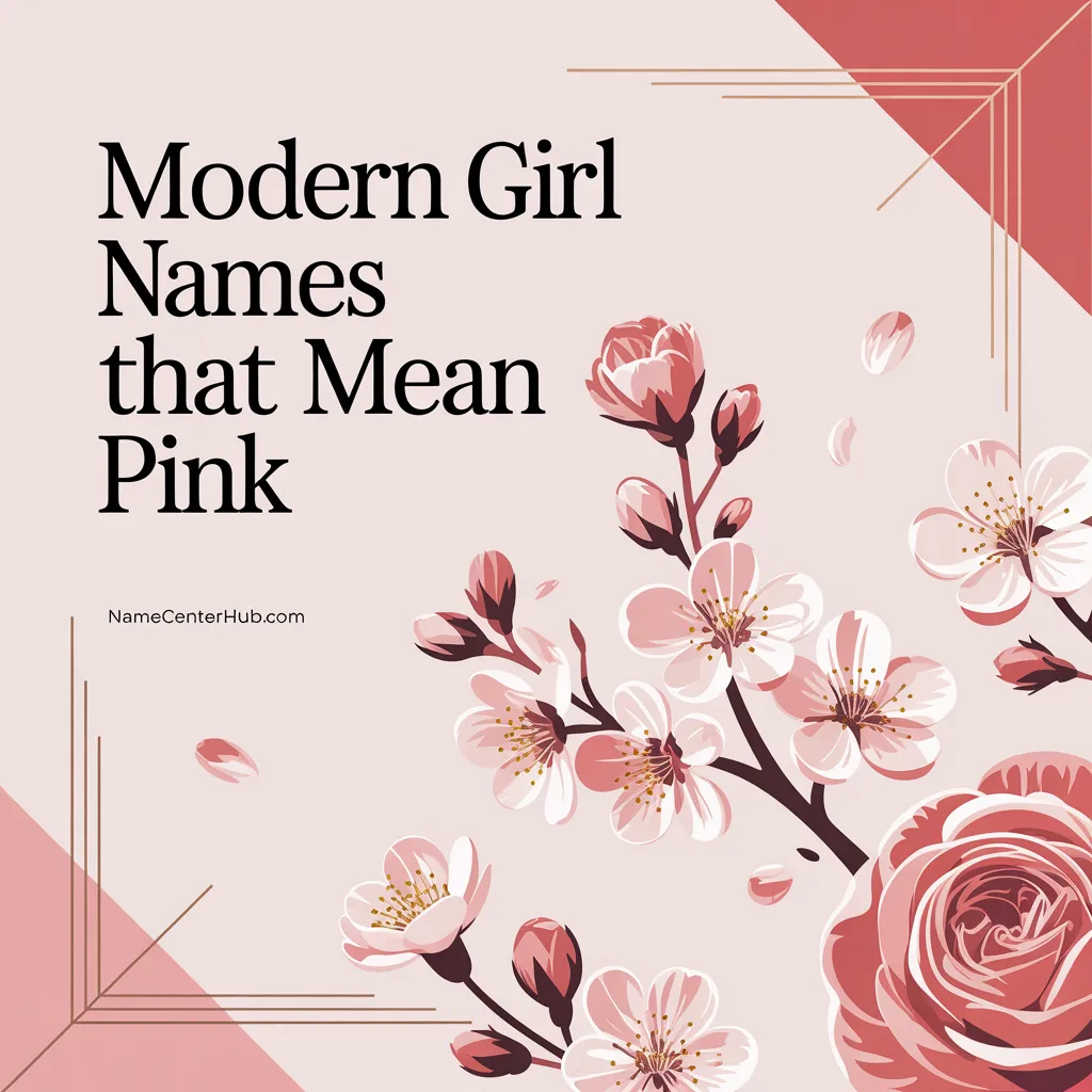 Modern Girl Names That Mean Pink