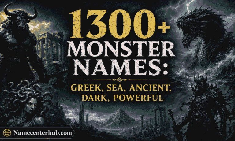 Monster Names