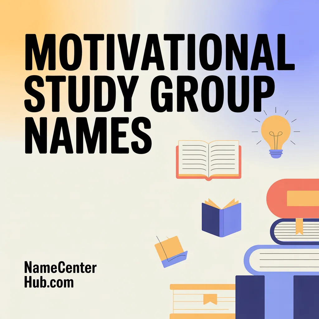 Motivational Study Group Names