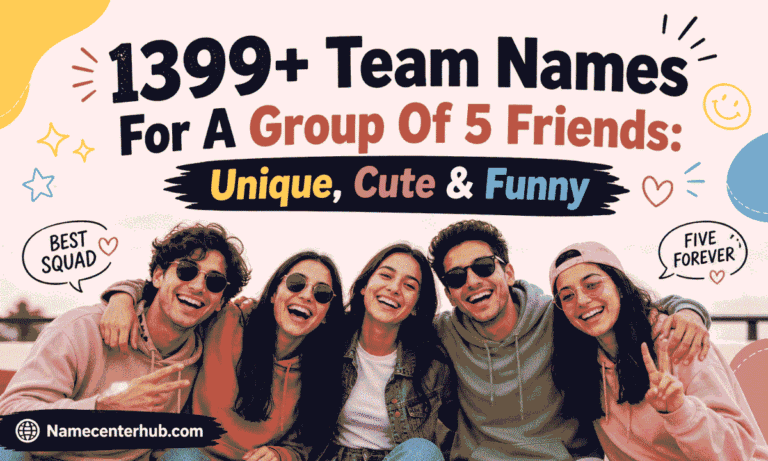 Names For A Group Of 5 Friends