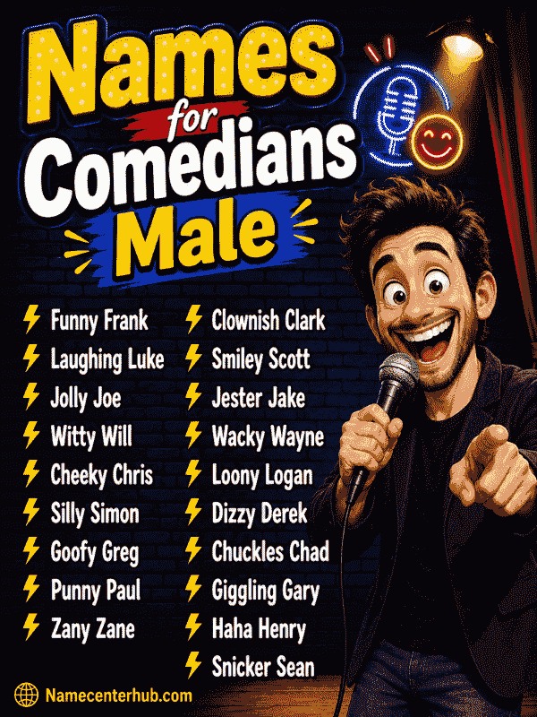Names for Comedians Male
