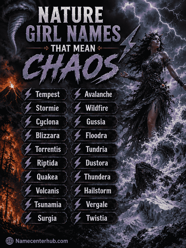 Nature Girl Names That Mean Chaos