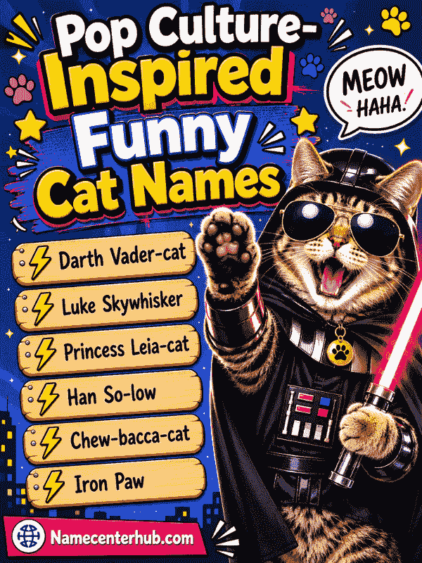 Pop Culture-Inspired Funny Cat Names