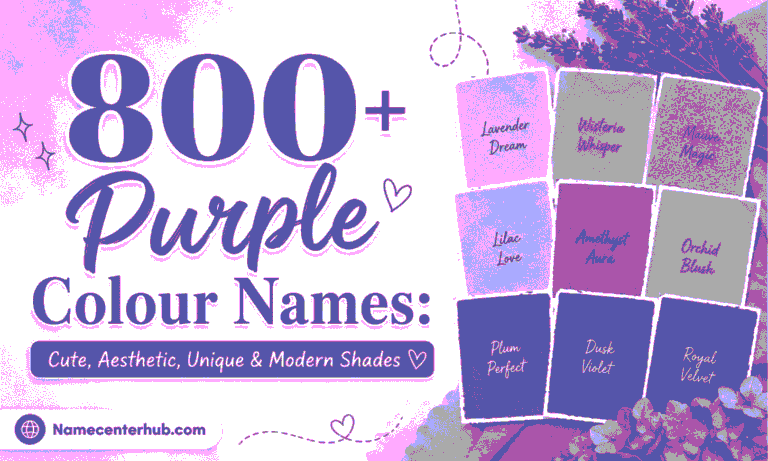 Purple Colour Names