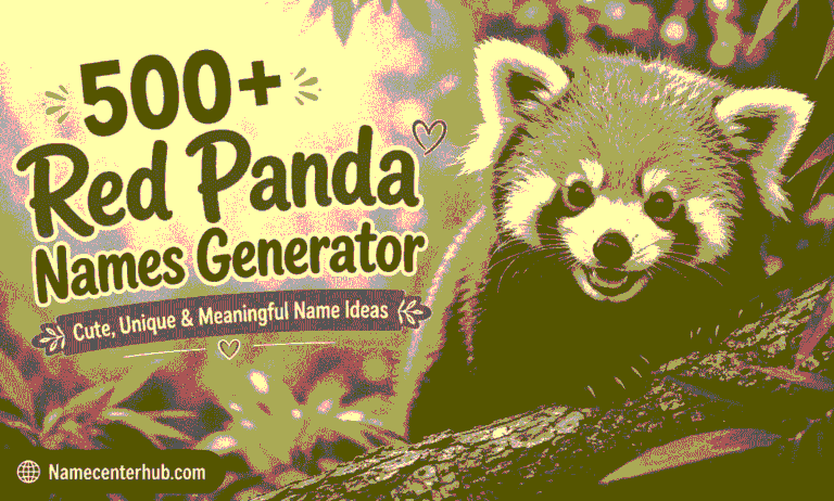 Red Panda Names