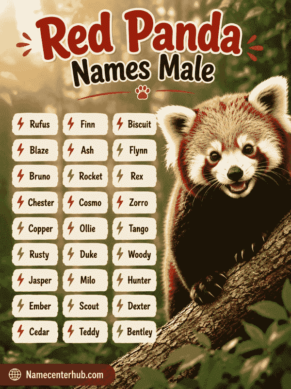 Red Panda Names Male