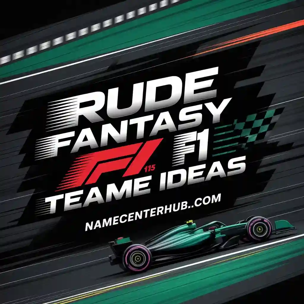 Rude Fantasy F1 Team Name Ideas
