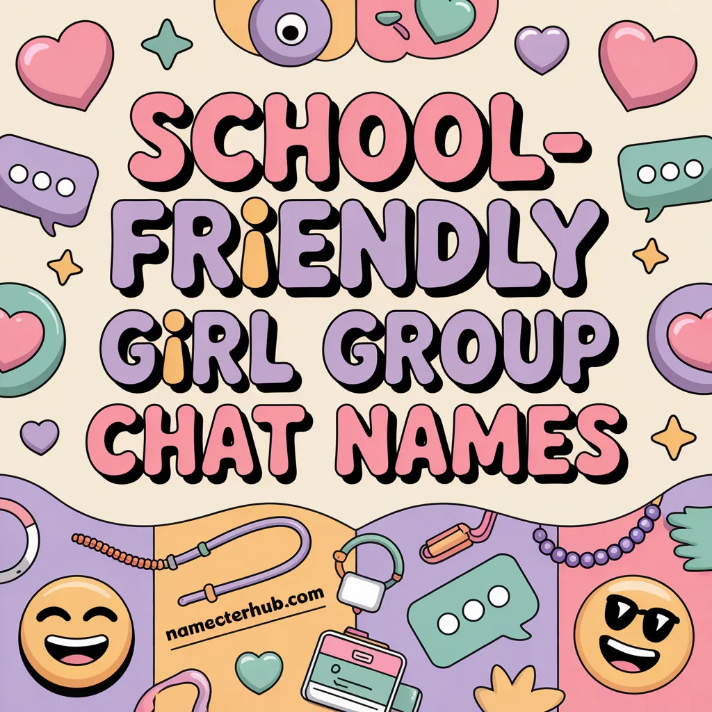 School-Friendly Girl Group Chat Names