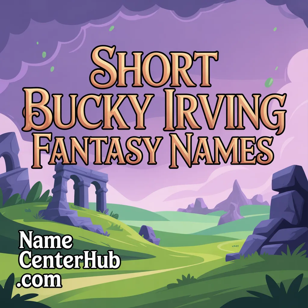 Short Bucky Irving Fantasy Names