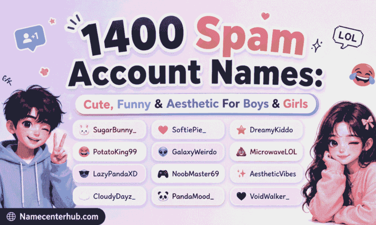 Spam Account Names