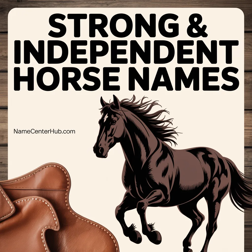Strong & Independent Horse Names
