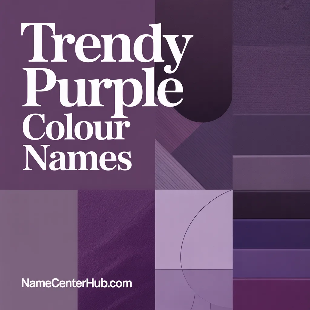 Trendy Purple Colour Names