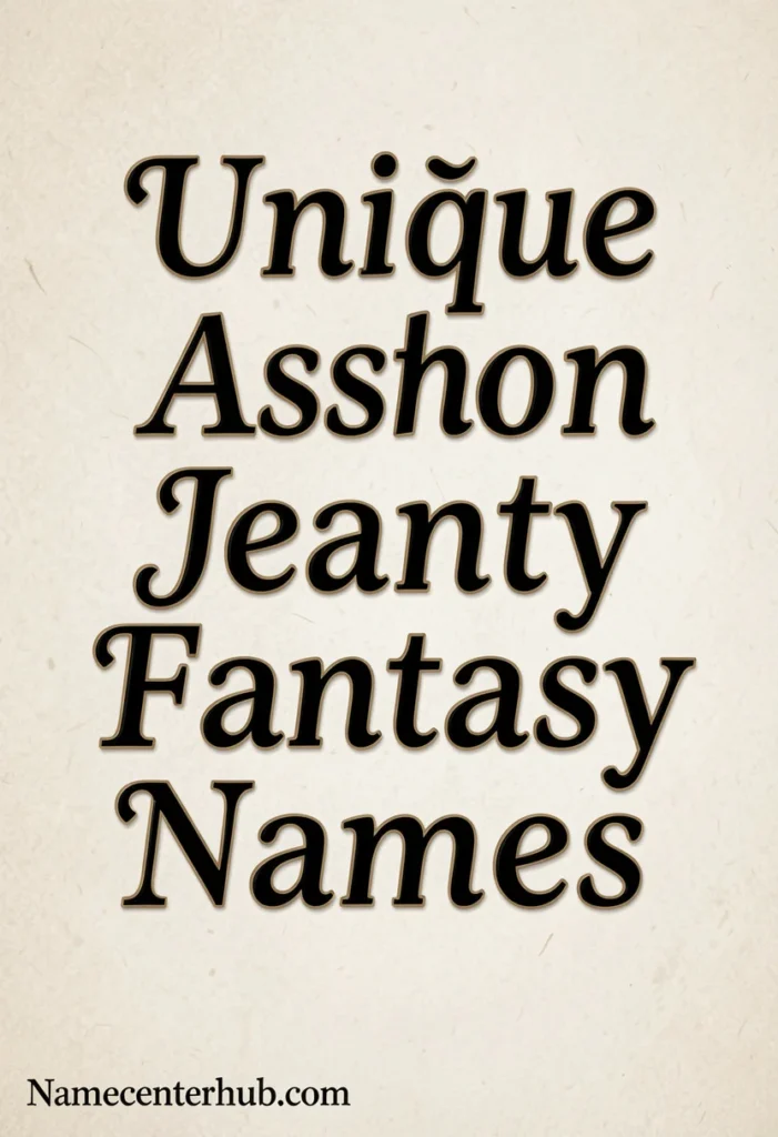 Unique Ashton Jeanty Fantasy Names