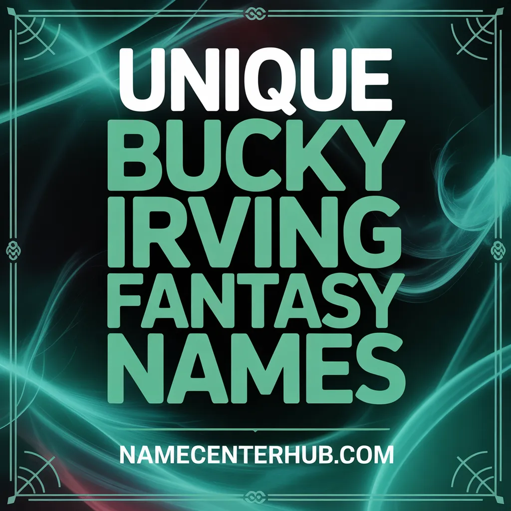 Unique Bucky Irving Fantasy Names