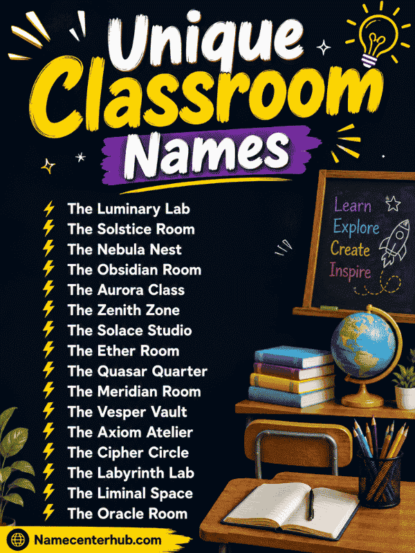 Unique Classroom Names