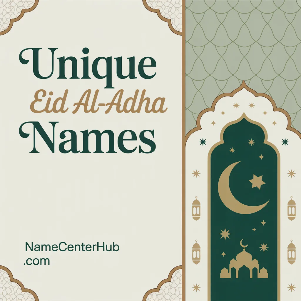 Unique Eid Al-Adha Names