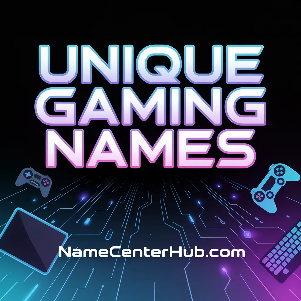 Unique Gaming Names