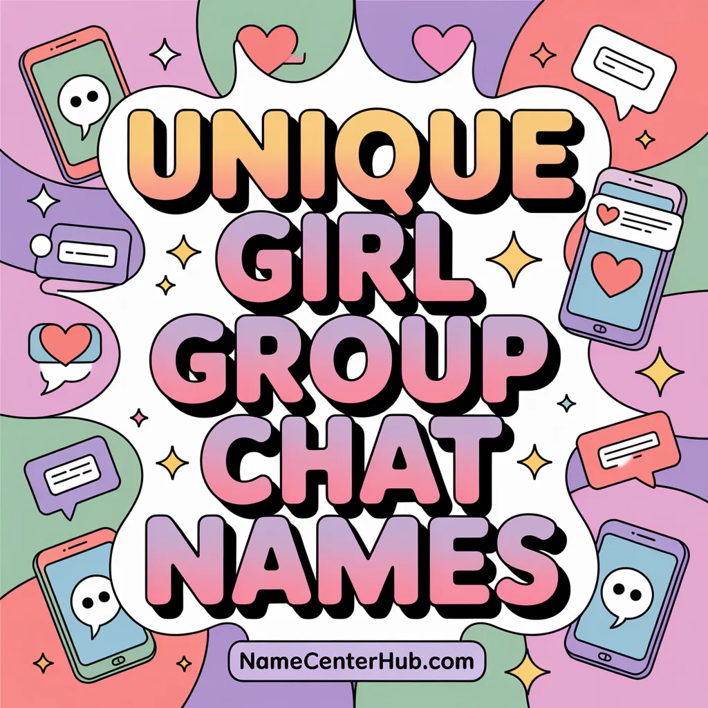 Unique Girl Group Chat Names