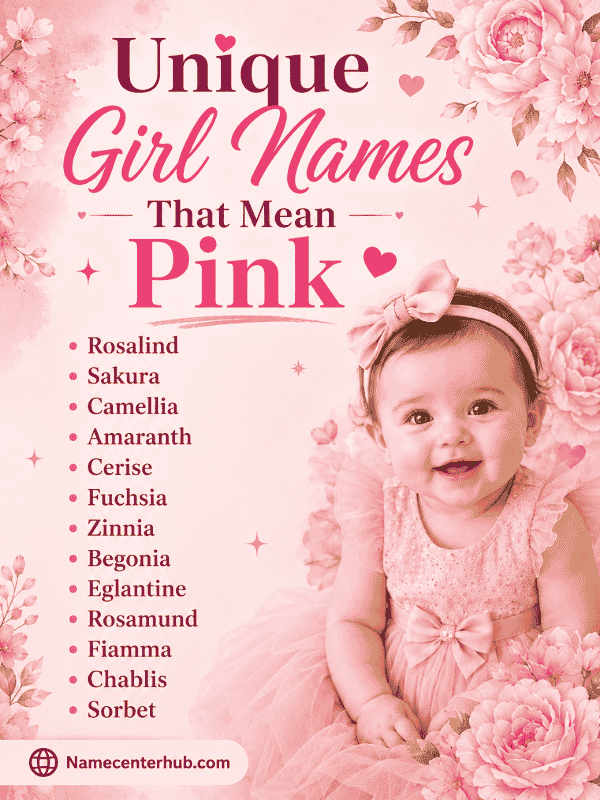 Unique Girl Names That Mean Pink