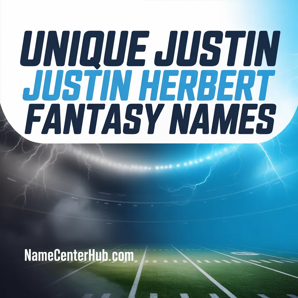 Unique Justin Herbert Fantasy Names