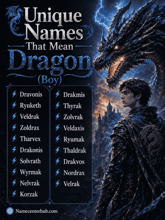 Unique Names That Mean Dragon (Boy)