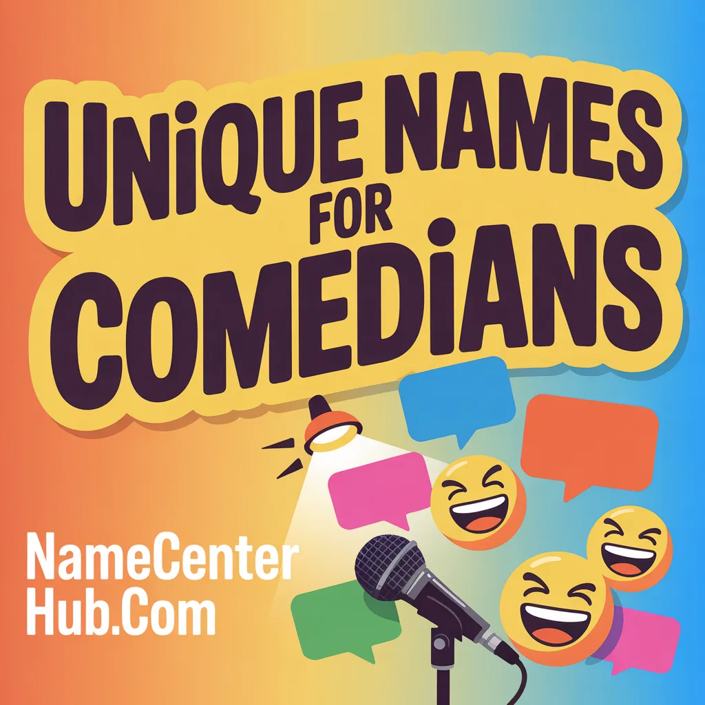 Unique Names for Comedians