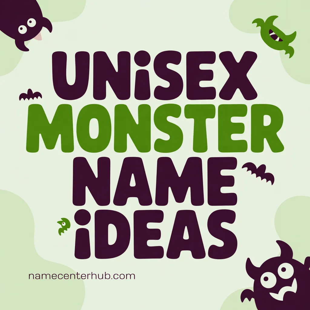 Unisex Monster Name Ideas