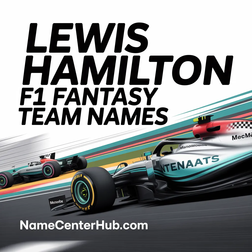Lewis Hamilton F1 Fantasy Team Names
