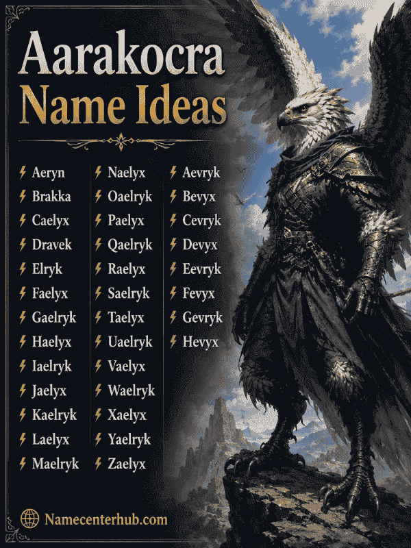 Aarakocra Name Ideas