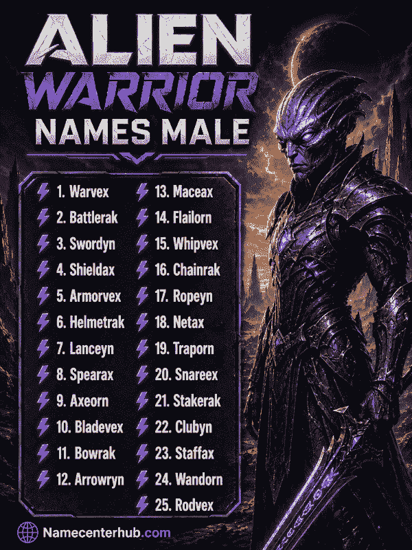 Alien Warrior Names Male