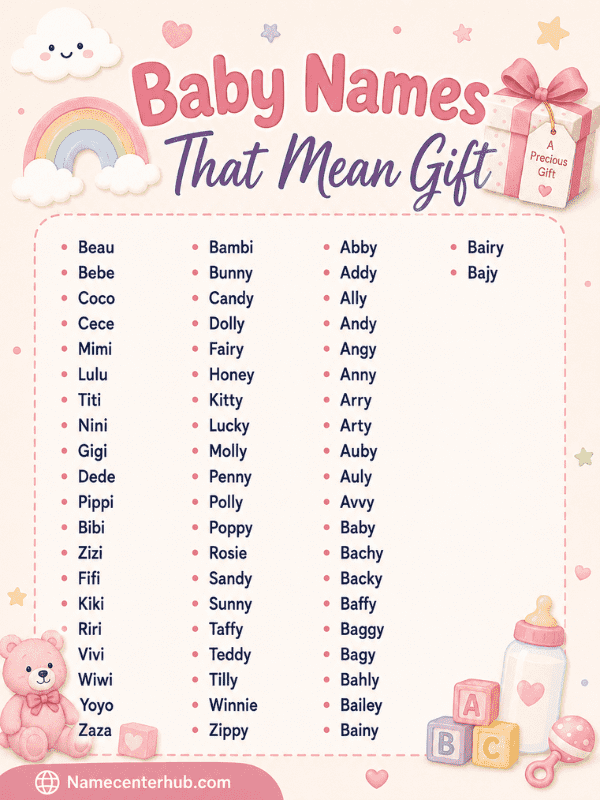 Baby Names That Mean Gift